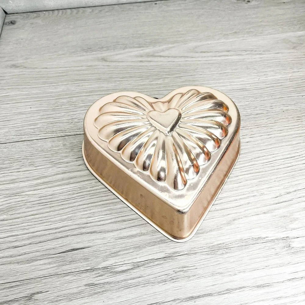 Vintage Copper Heart Jello Mold – Kitchen Wall Decor